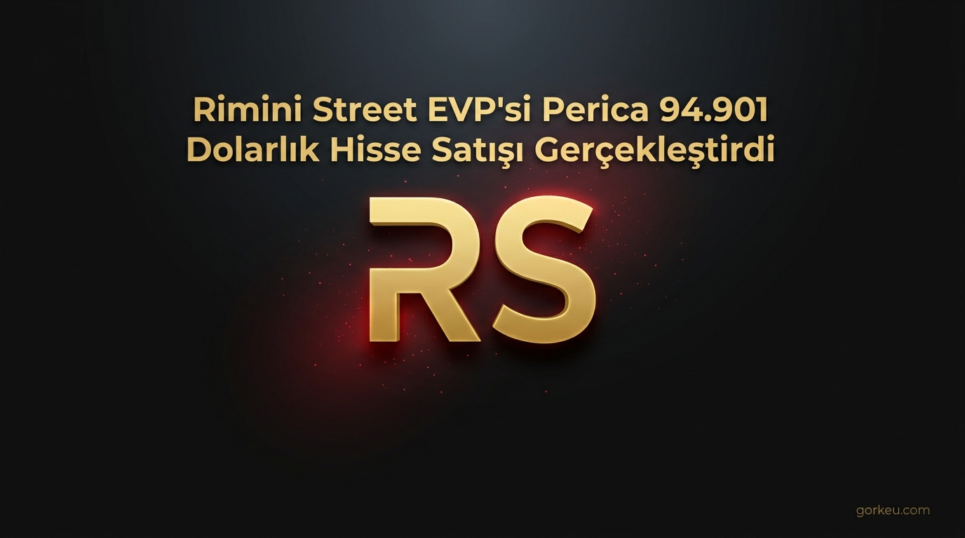 Rimini Street EVP'si Perica 94.901 Dolarlık Hisse Satışı Gerçekleştirdi