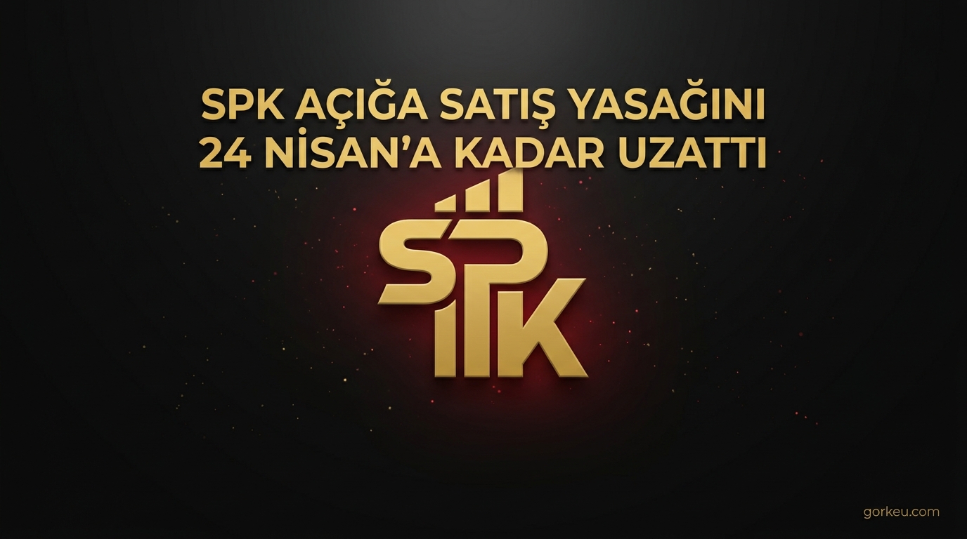 SPK Açığa Satış Yasağını 24 Nisan'a Kadar Uzattı