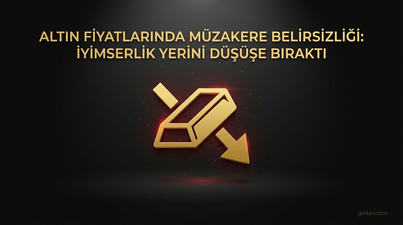 Altın fiyatlarında müzakere belirsizliği: İyimserlik yerini düşüşe bıraktı