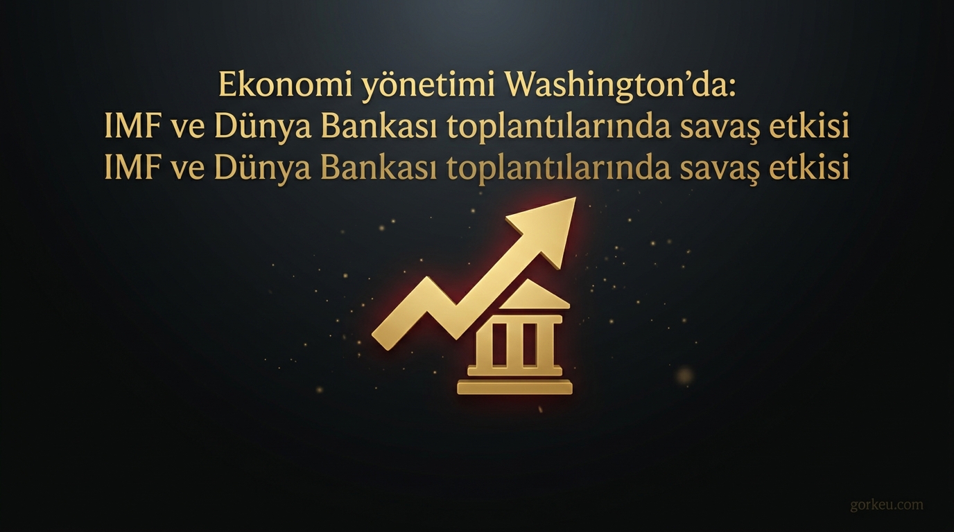 Ekonomi yönetimi Washington’da: IMF ve Dünya Bankası toplantılarında savaş etkisi