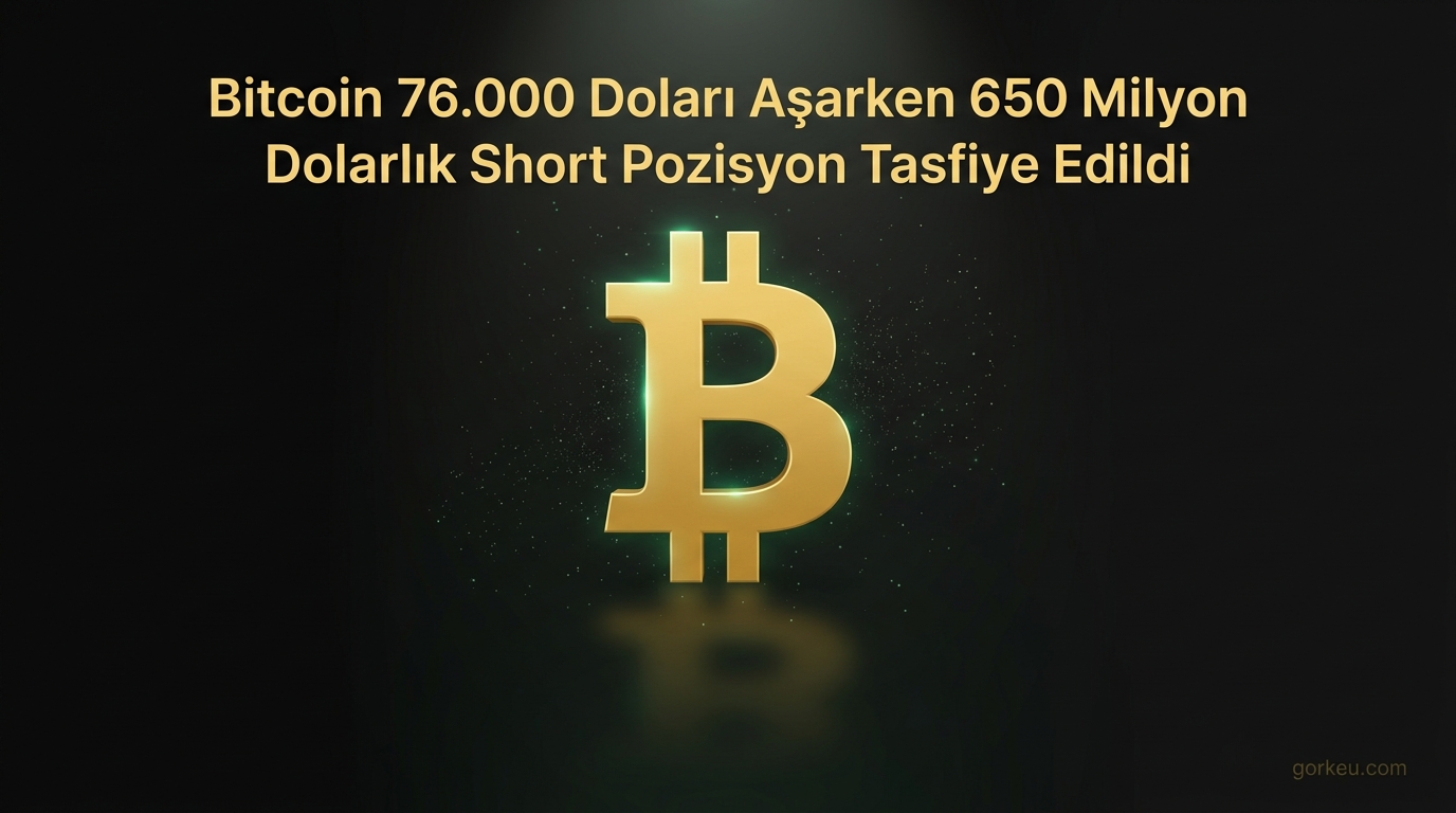 Bitcoin 76.000 Doları Aşarken 650 Milyon Dolarlık Short Pozisyon Tasfiye Edildi