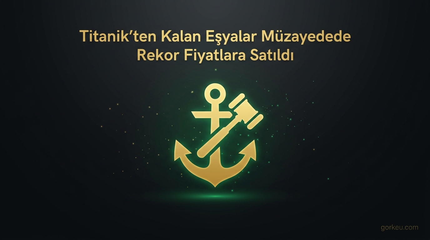 Titanik'ten Kalan Eşyalar Müzayedede Rekor Fiyatlara Satıldı