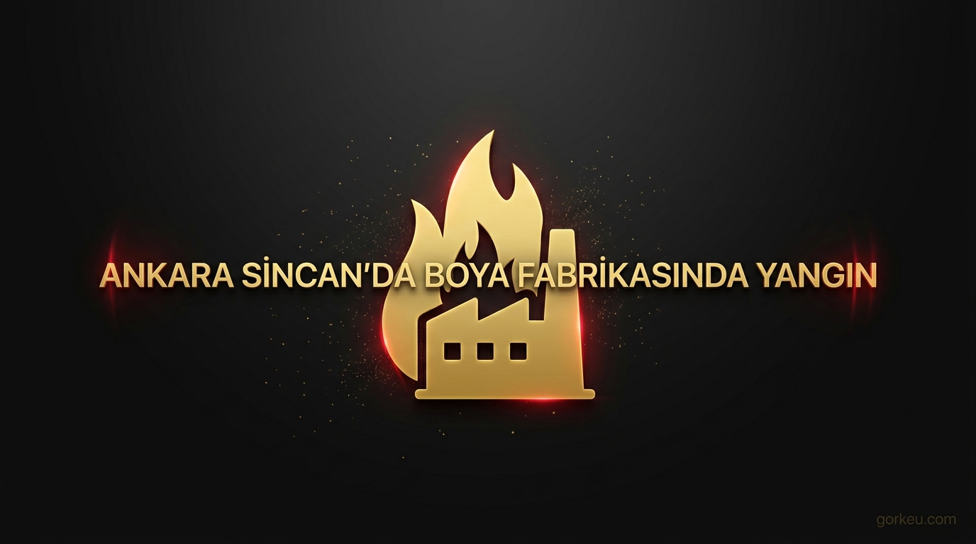 Ankara Sincan'da Boya Fabrikasında Yangın