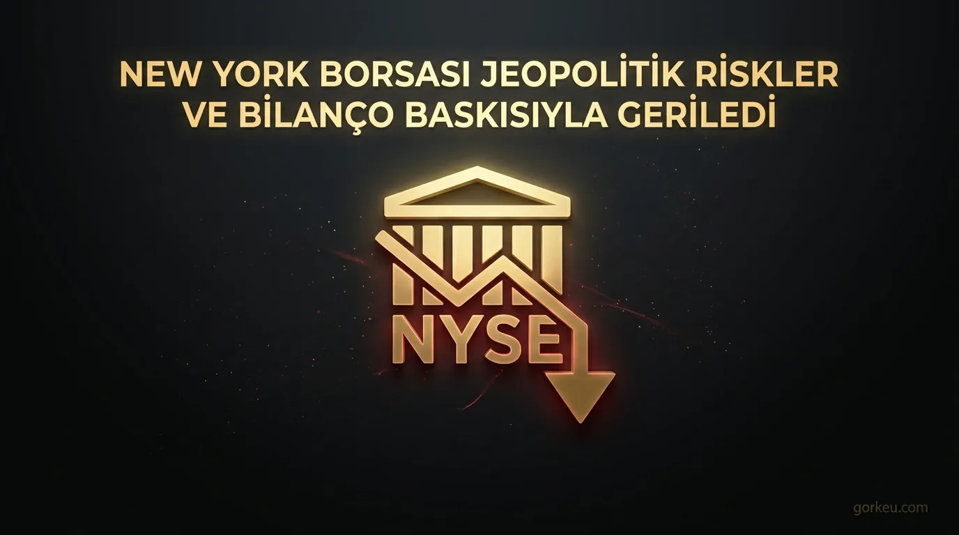 New York Borsası jeopolitik riskler ve bilanço baskısıyla geriledi