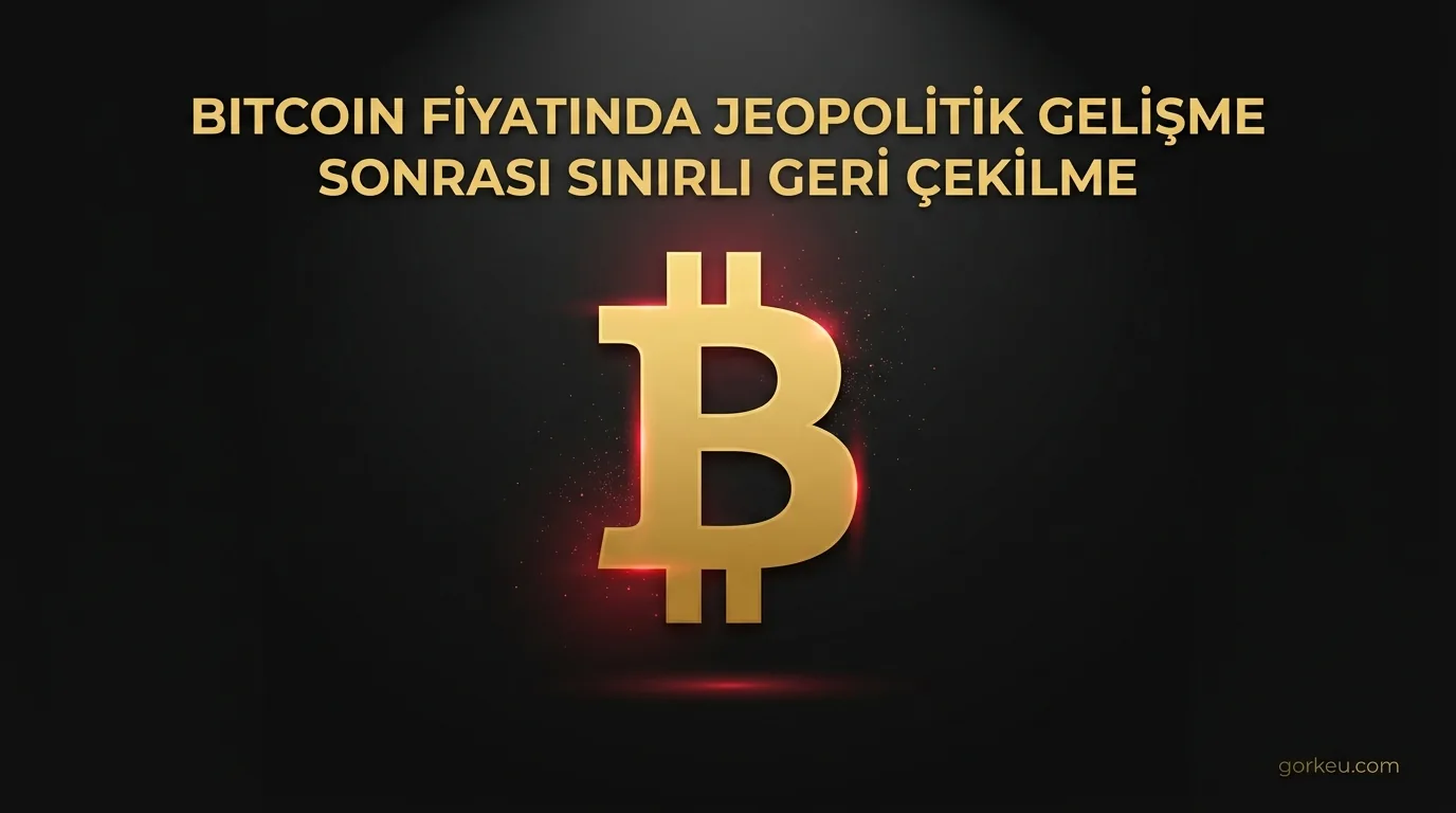 Bitcoin Fiyatında Jeopolitik Gelişme Sonrası Sınırlı Geri Çekilme