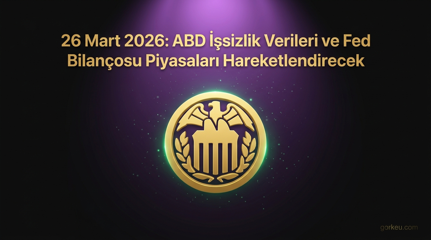 26 Mart 2026: ABD İşsizlik Verileri ve Fed Bilançosu Piyasaları Hareketlendirecek