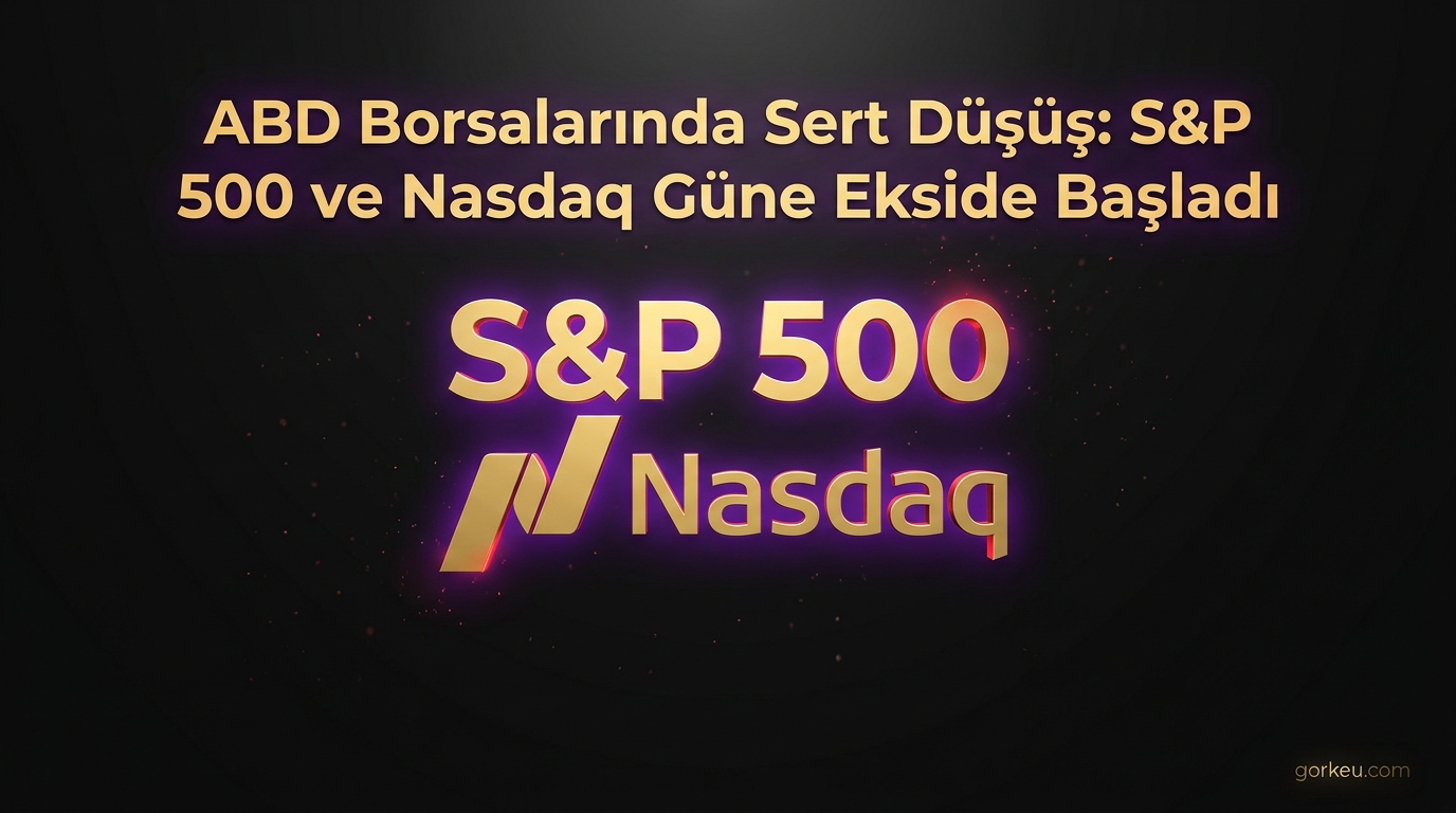 ABD Borsalarında Sert Düşüş: S&P 500 ve Nasdaq Güne Ekside Başladı