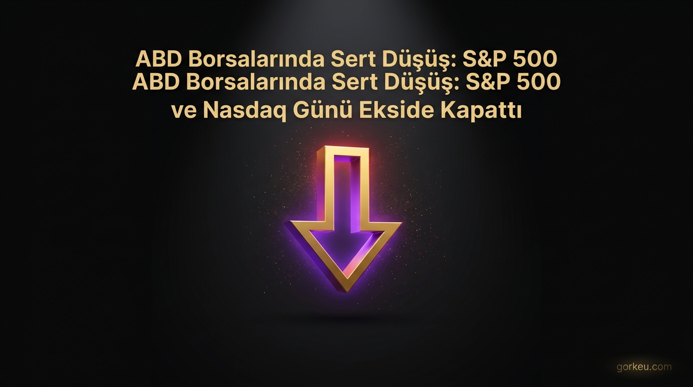 ABD Borsalarında Sert Düşüş: S&P 500 ve Nasdaq Günü Ekside Kapattı
