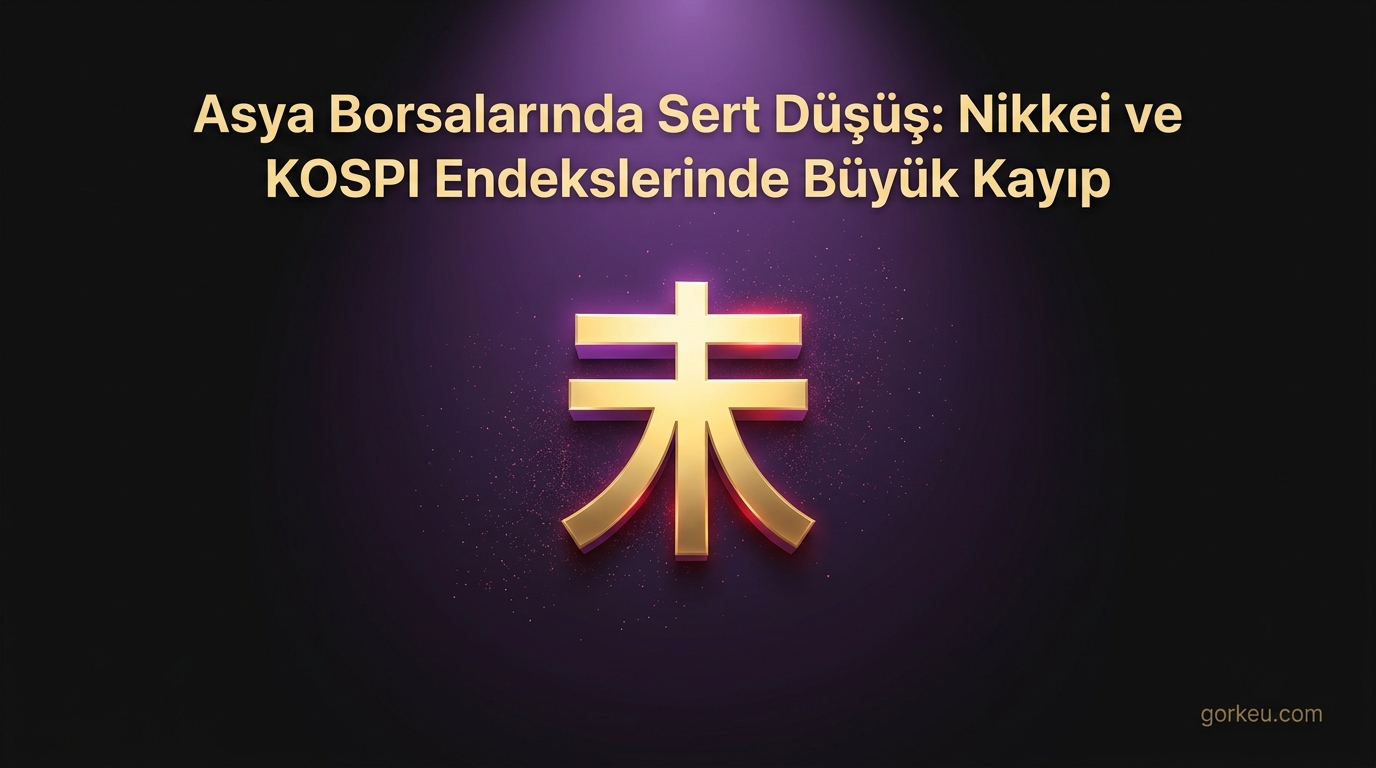 Asya Borsalarında Sert Düşüş: Nikkei ve KOSPI Endekslerinde Büyük Kayıp