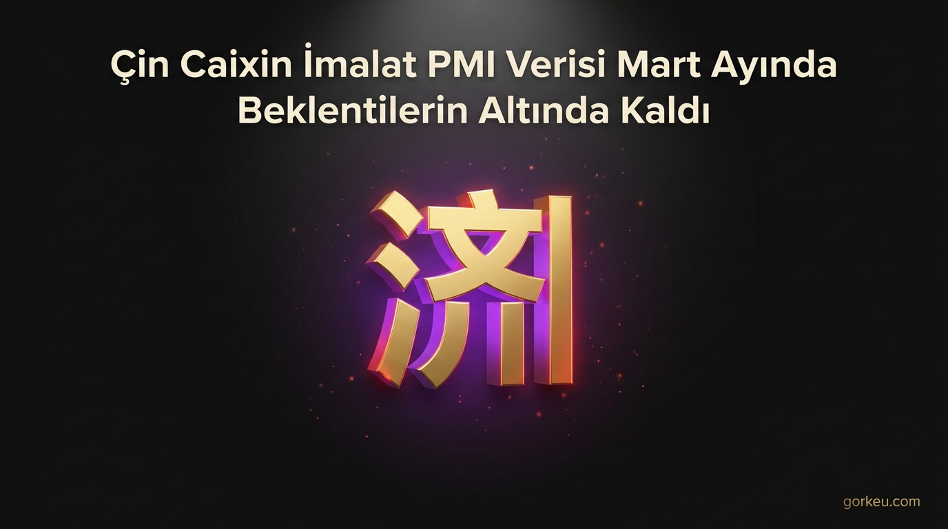 Çin Caixin İmalat PMI Verisi Mart Ayında Beklentilerin Altında Kaldı