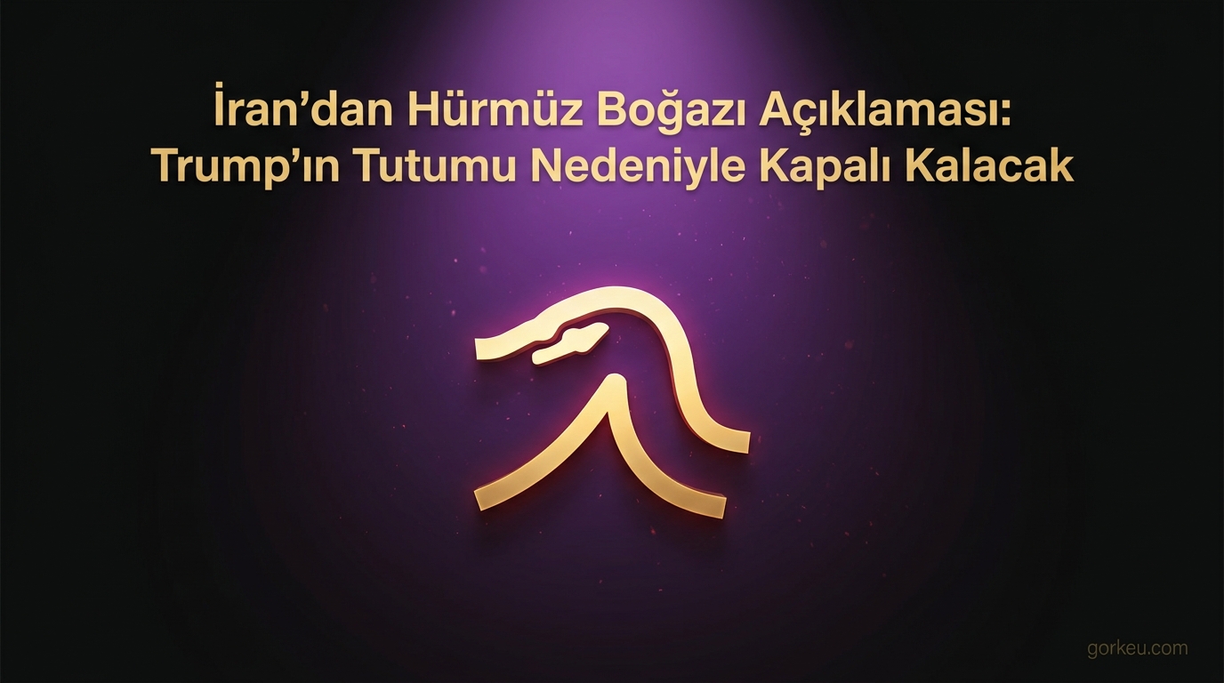 İran'dan Hürmüz Boğazı Açıklaması: Trump'ın Tutumu Nedeniyle Kapalı Kalacak