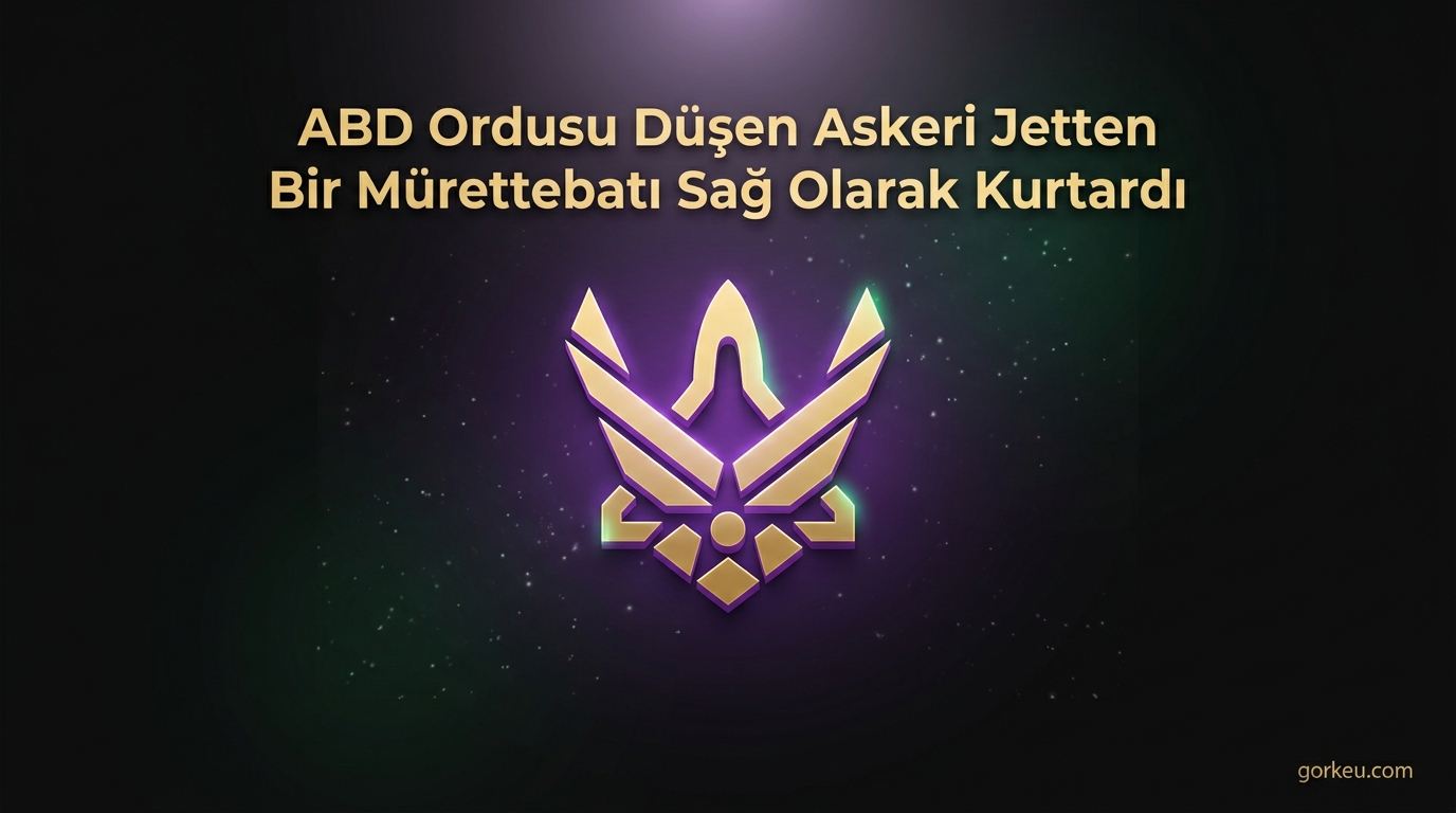 ABD Ordusu Düşen Askeri Jetten Bir Mürettebatı Sağ Olarak Kurtardı