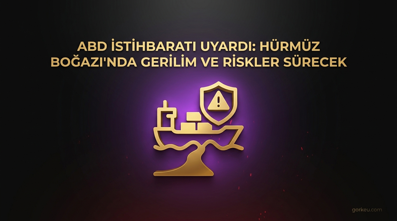 ABD İstihbaratı Uyardı: Hürmüz Boğazı'nda Gerilim ve Enerji Riski Sürecek