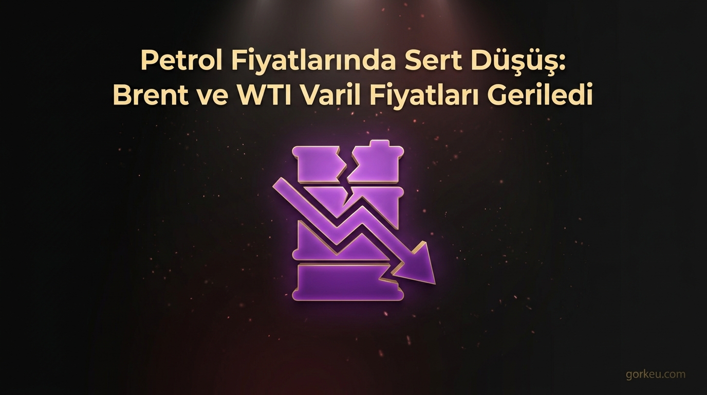 Petrol Fiyatlarında Sert Düşüş: Brent ve WTI Varil Fiyatları Geriledi