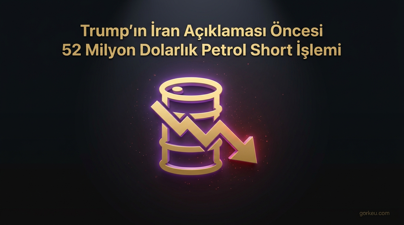Trump'ın İran Açıklaması Öncesi 52 Milyon Dolarlık Petrol Short İşlemi