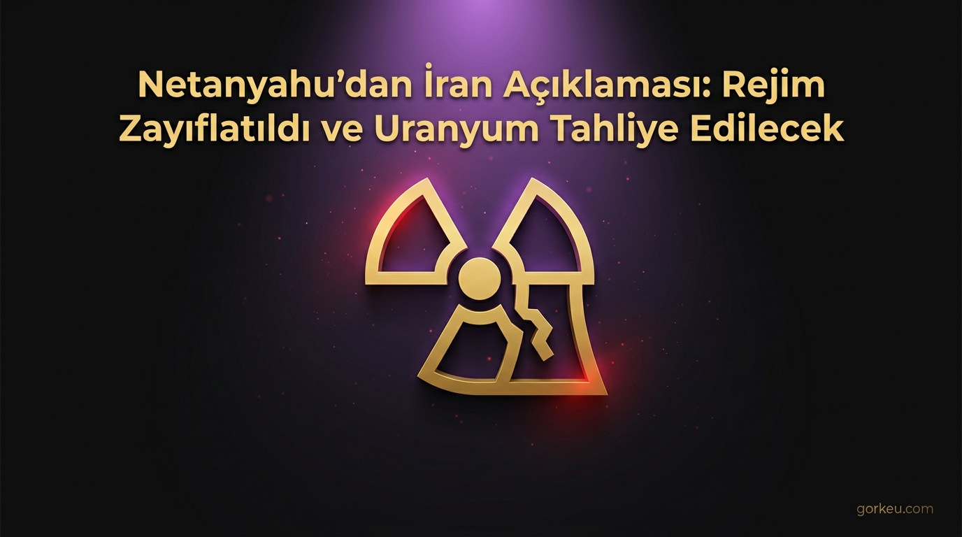 Netanyahu'dan İran Açıklaması: Rejim Zayıflatıldı ve Uranyum Tahliye Edilecek