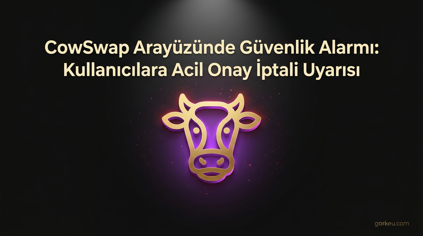 CowSwap Arayüzünde Güvenlik Alarmı: Kullanıcılara Acil Onay İptali Uyarısı