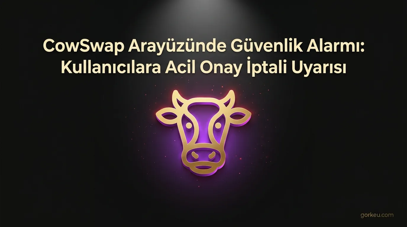 CowSwap Arayüzünde Güvenlik Alarmı: Kullanıcılara Acil Onay İptali Uyarısı